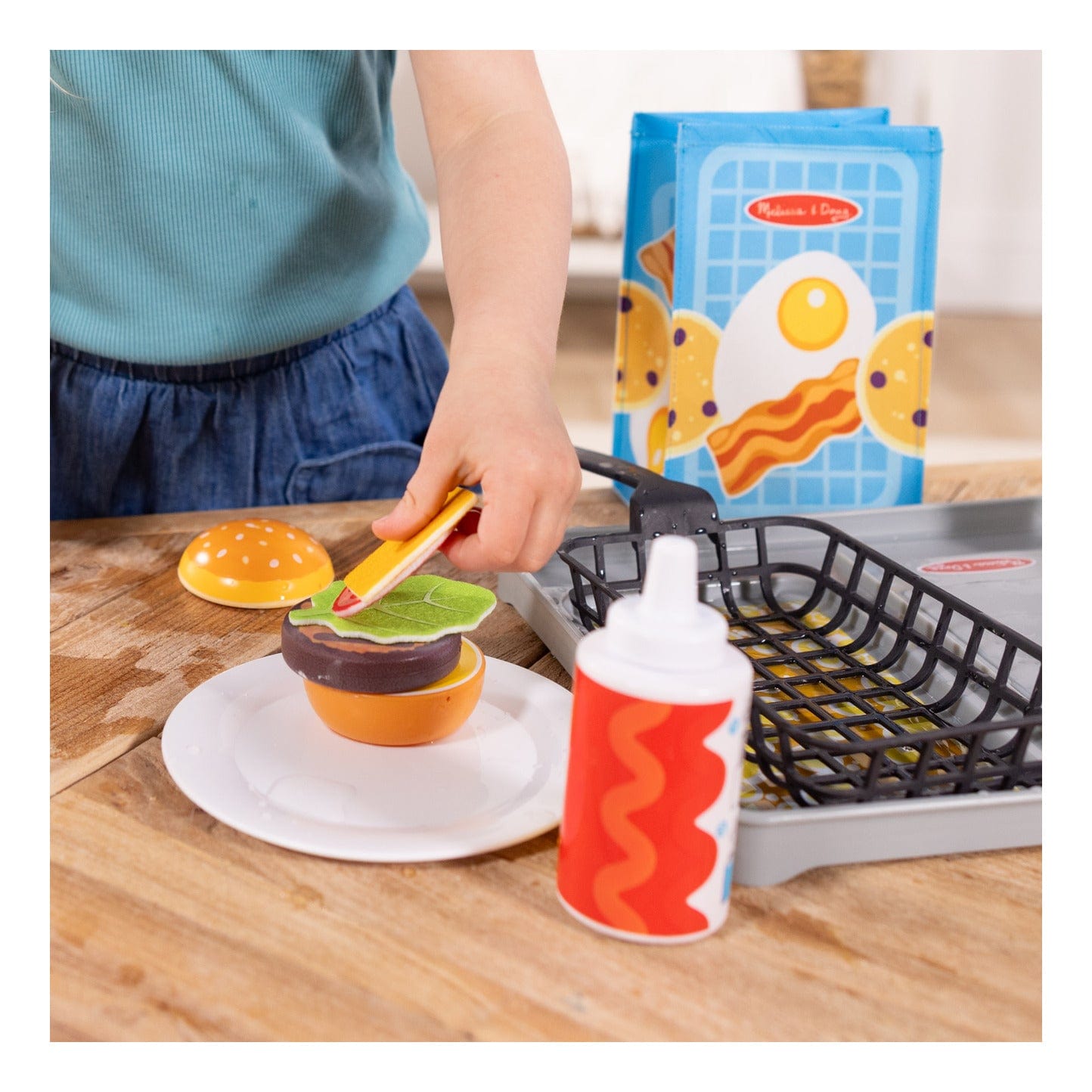 Melissa And Doug Flip N Fry Grill Playset For Kids