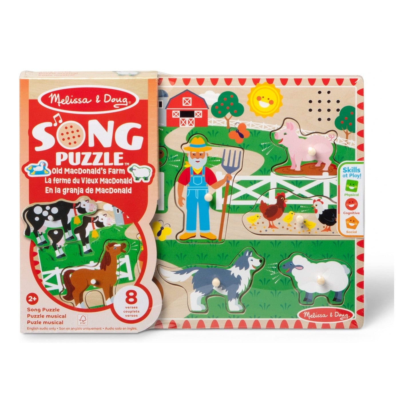Melissa And Doug Old McDonalds Farm Puzzle Toy For Kids