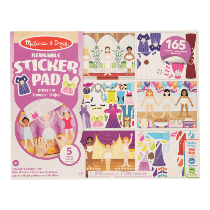 Melissa And Doug Reusable Stamp Pad Dress Up Playset