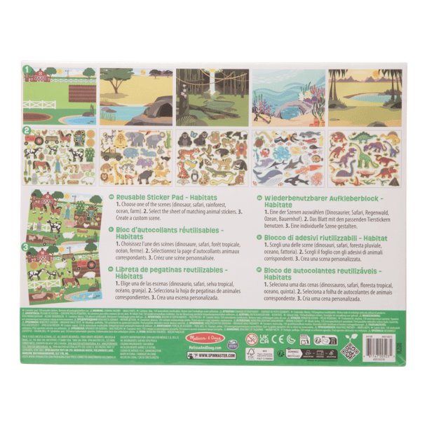 Melissa and Doug Reusable Stamp Pad Habitats Craft Kit