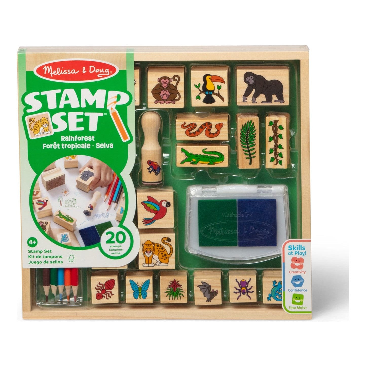 Melissa and Doug Stamp a Scene Rain Forest Craft Set
