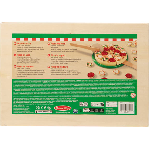 Melissa And Doug Wooden Pizza Party Playset For Kids