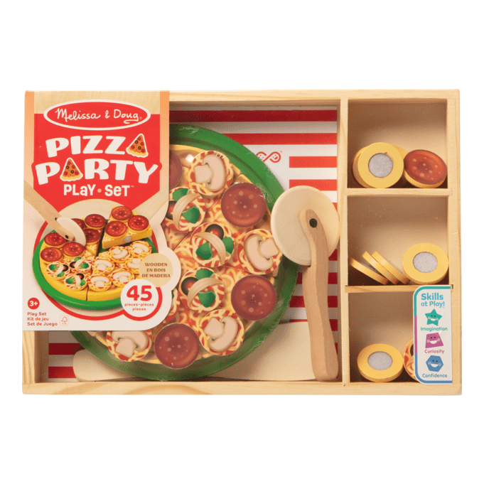 Melissa And Doug Wooden Pizza Party Playset For Kids