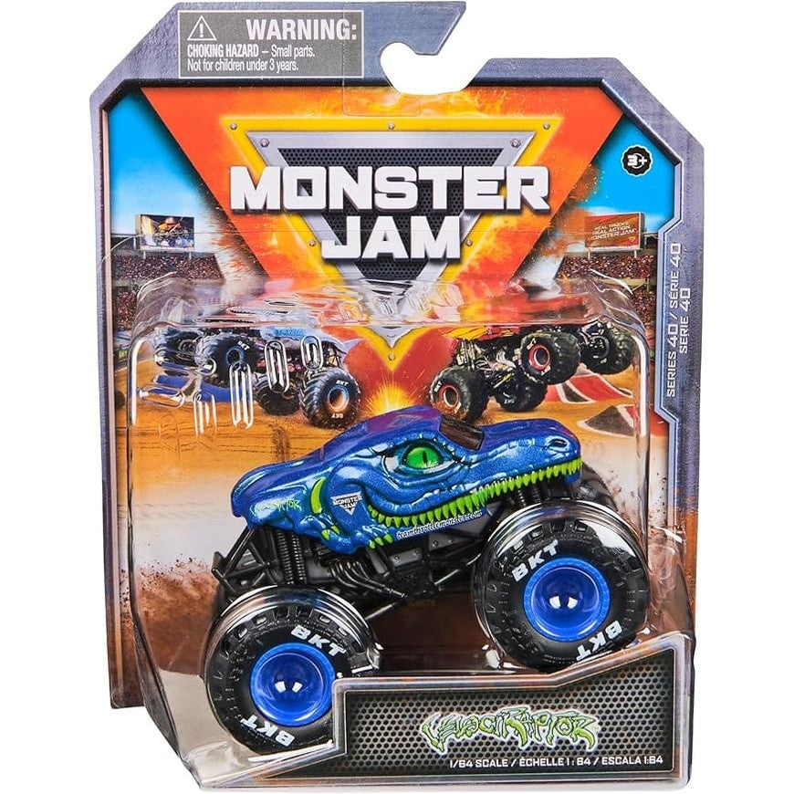 Monster Jam - 1:64 Diecast Truck - Series 40 - Arena Favorites - Velociraptor 778988553480