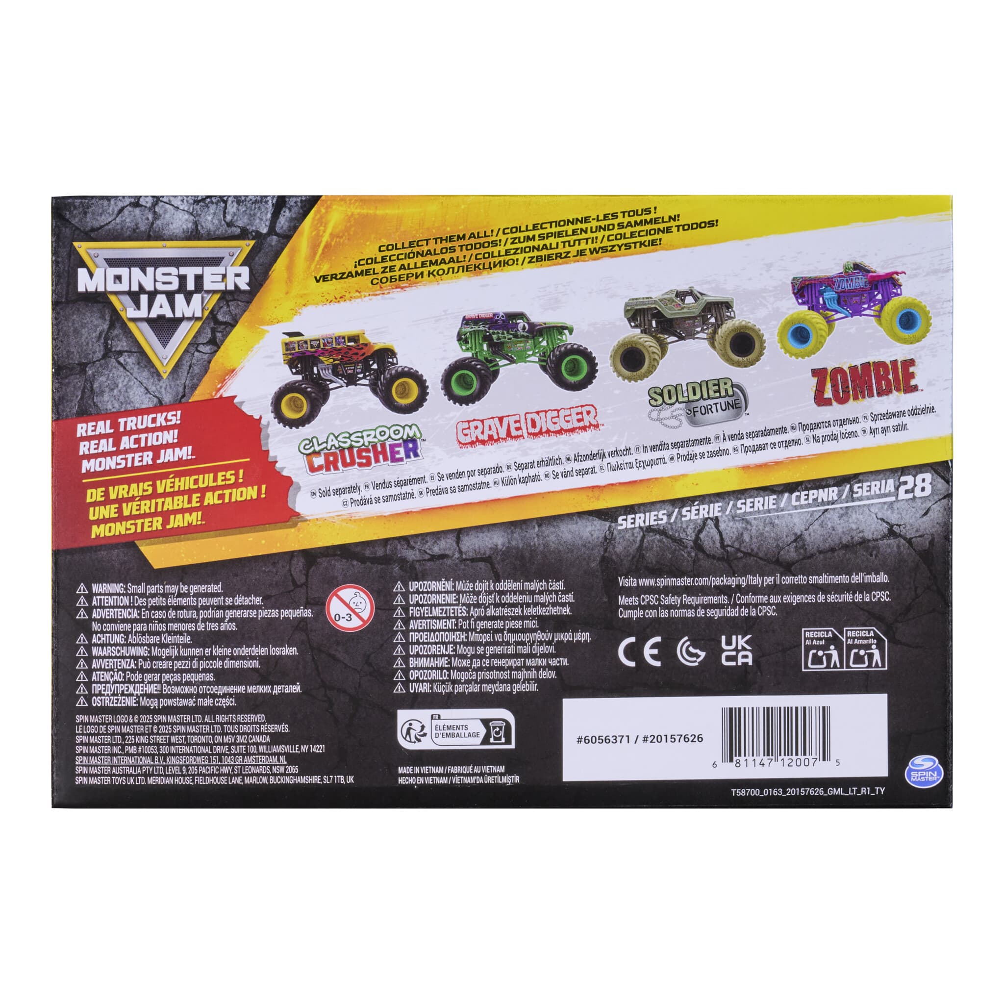 Monster Jam Grave Digger 1:24 Die-Cast Monster Truck 681147146969