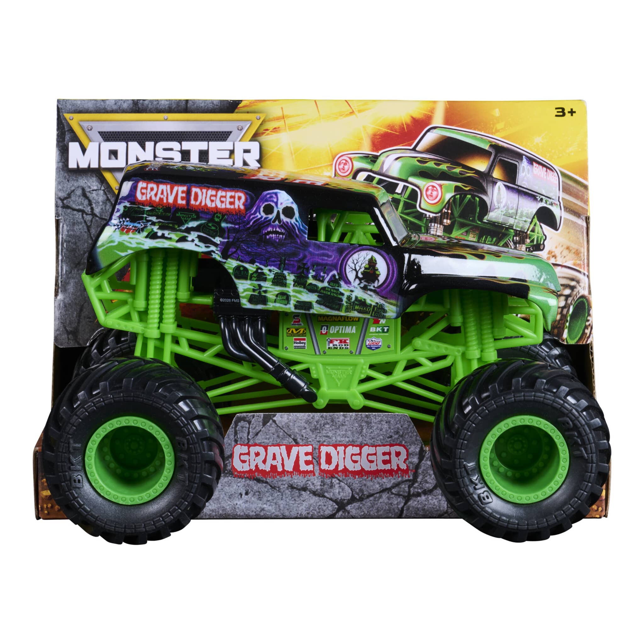 Monster Jam Grave Digger 1:24 Die-Cast Monster Truck 681147146969