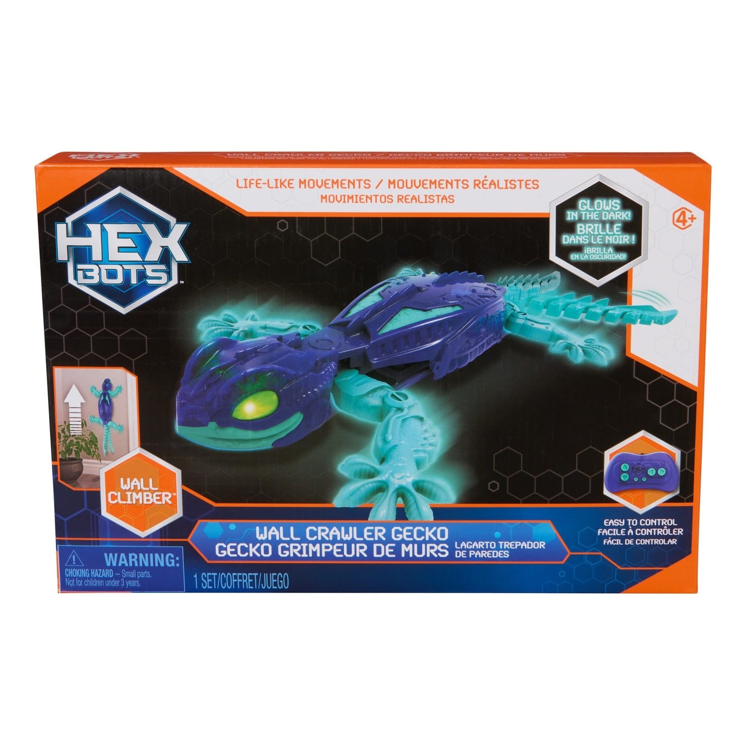 Smart Gecko Glow in the Dark Toy for Kids Nighttime Fun