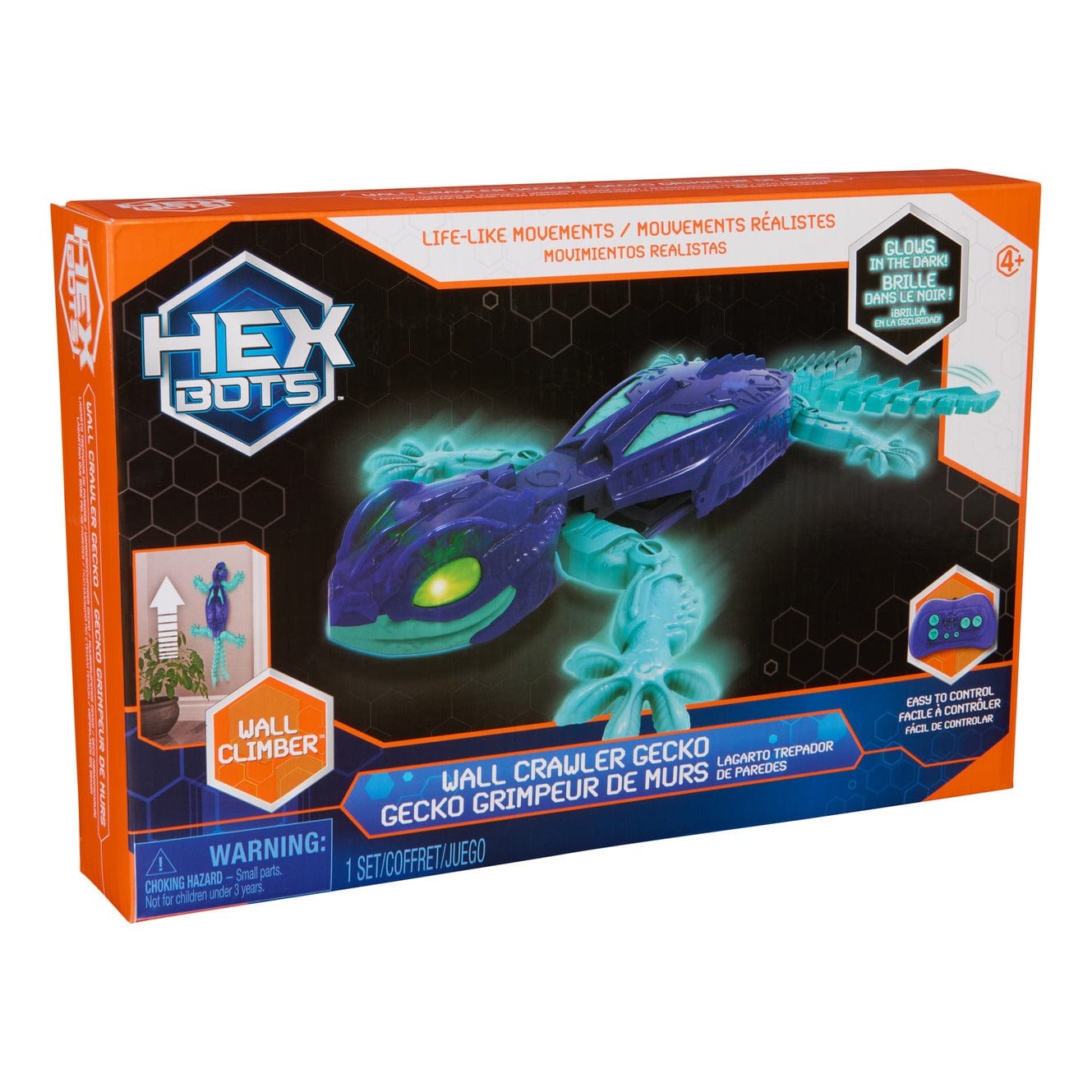 Smart Gecko Glow in the Dark Toy for Kids Nighttime Fun