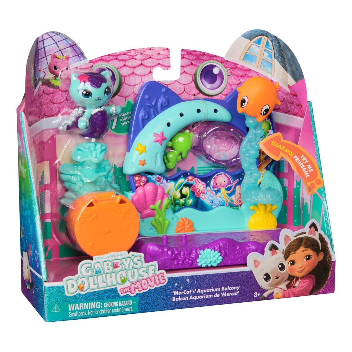 Spin Master Gabby's Dollhouse Balcony Pack Aquarium Playset