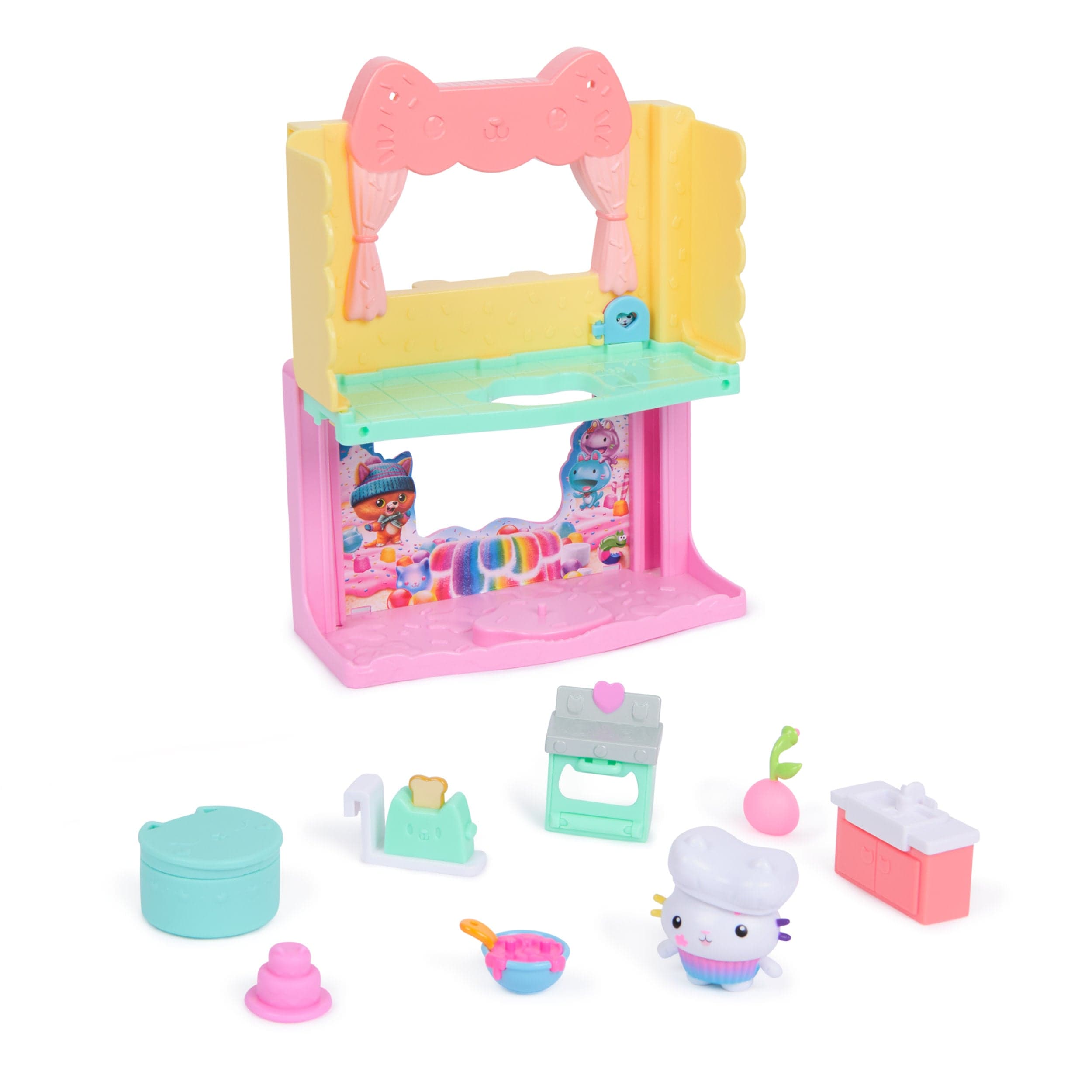Spin Master Gabby's Dollhouse Portal Room Kitchen Playset