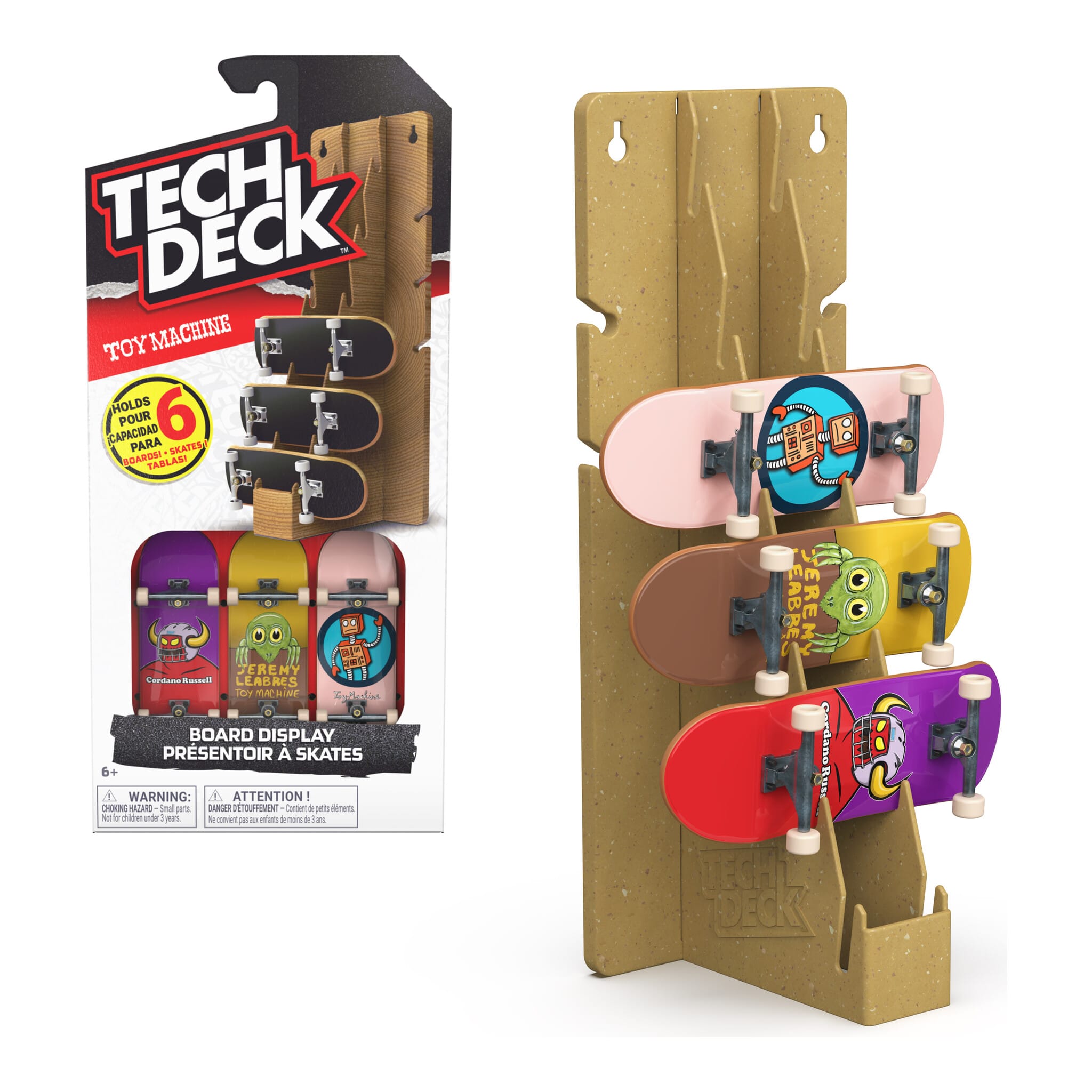 Tech Deck DGK Board Display Stand with 3 Fingerboards 681147131682
