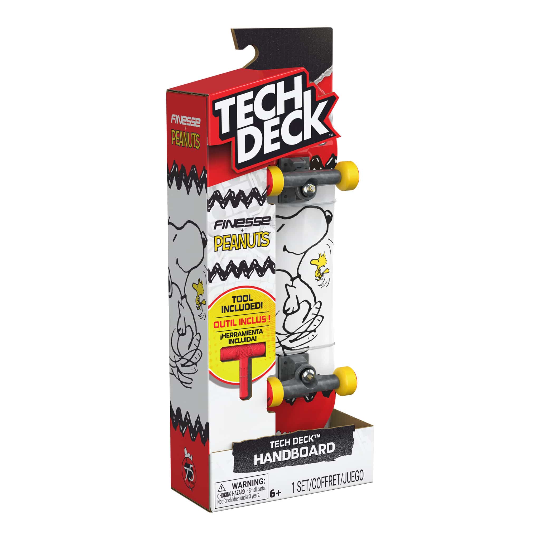 Tech Deck Finesse Peanuts Handboard 681147126138