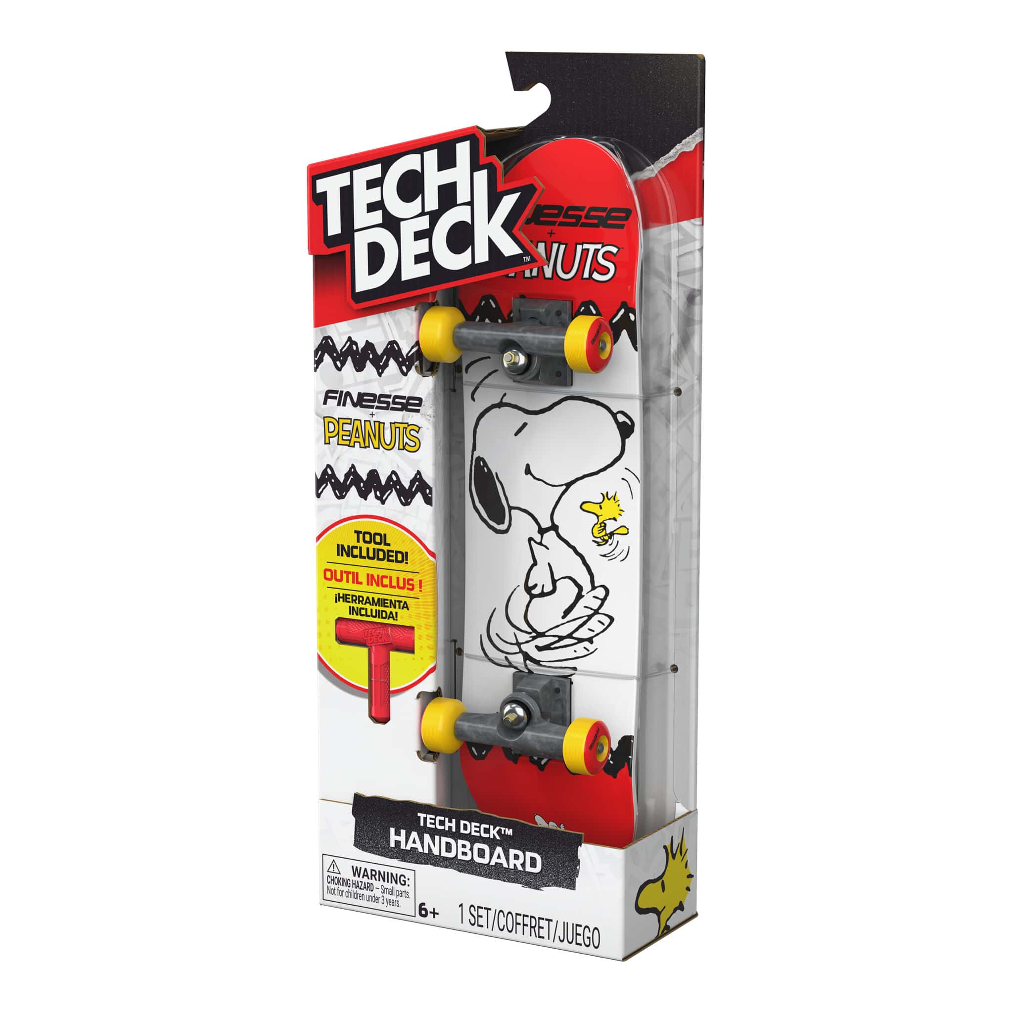 Tech Deck Finesse Peanuts Handboard 681147126138