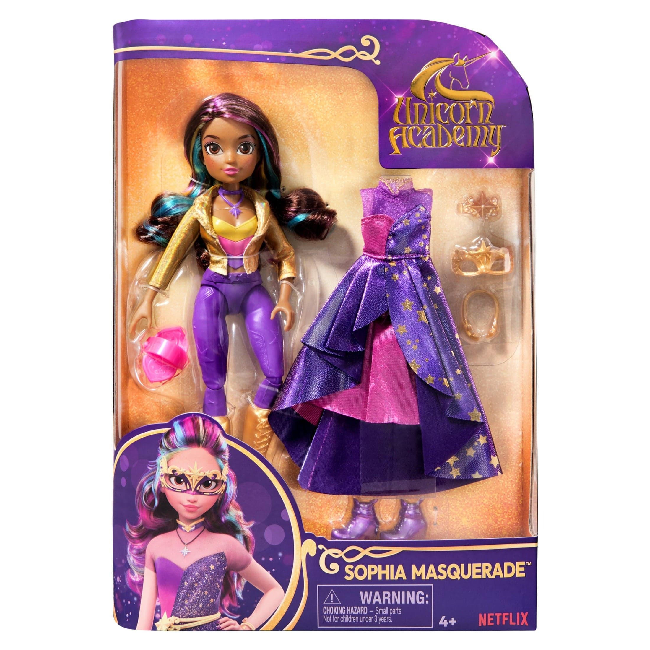 Unicorn Academy Deluxe Sophia Masquerade Doll Playset 778988454688