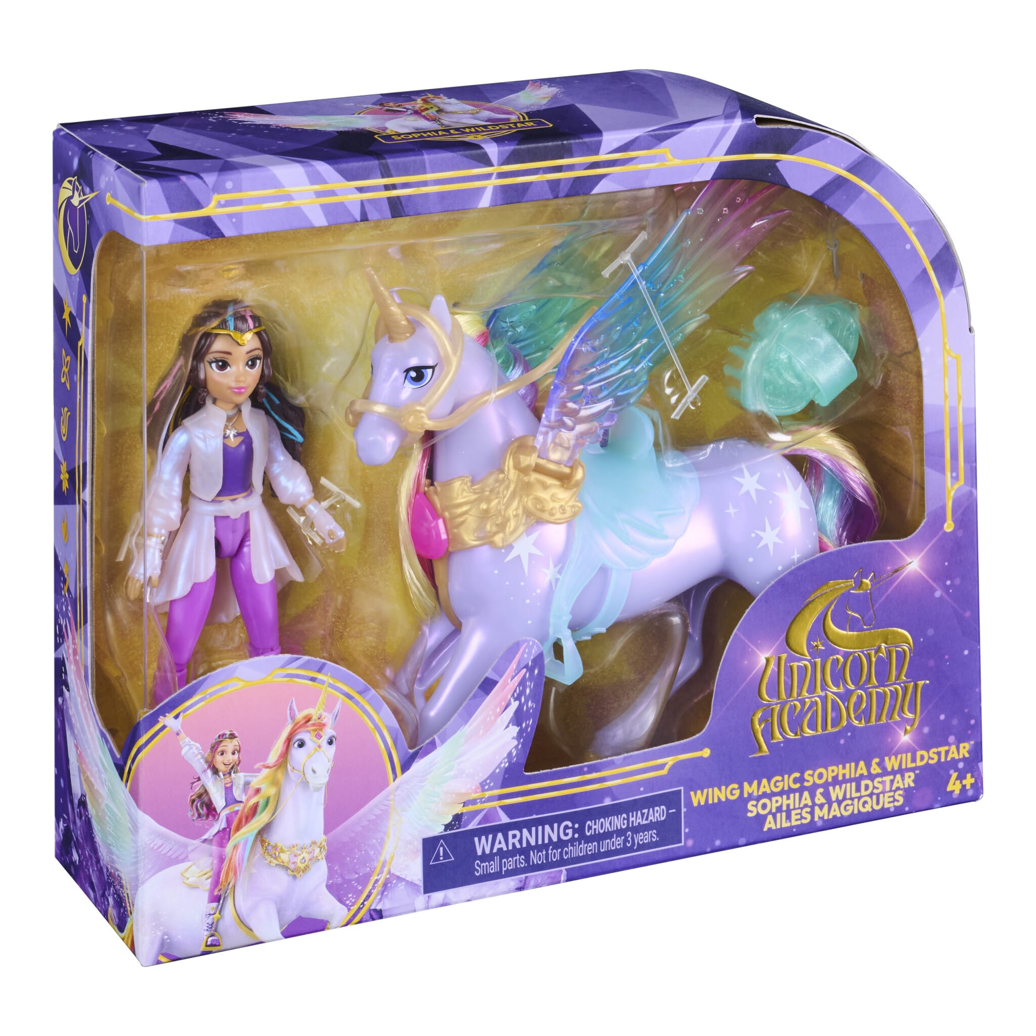 Unicorn Academy Wing Magic Sophia & Wildstar Doll and Unicorn Set 681147131170