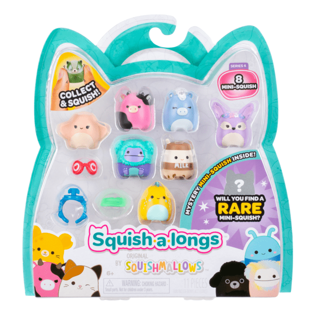 Squish-A-Longs 8 Pack Style 1 W4