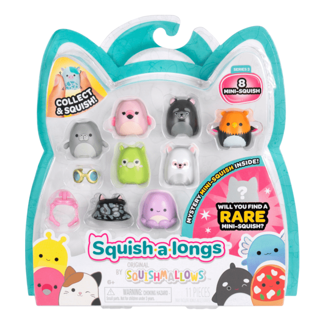 Squish-A-Longs 8 Pack Style 3 W3