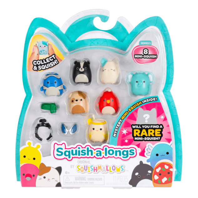 Squish-A-Longs 8 Pack Style 4 W3