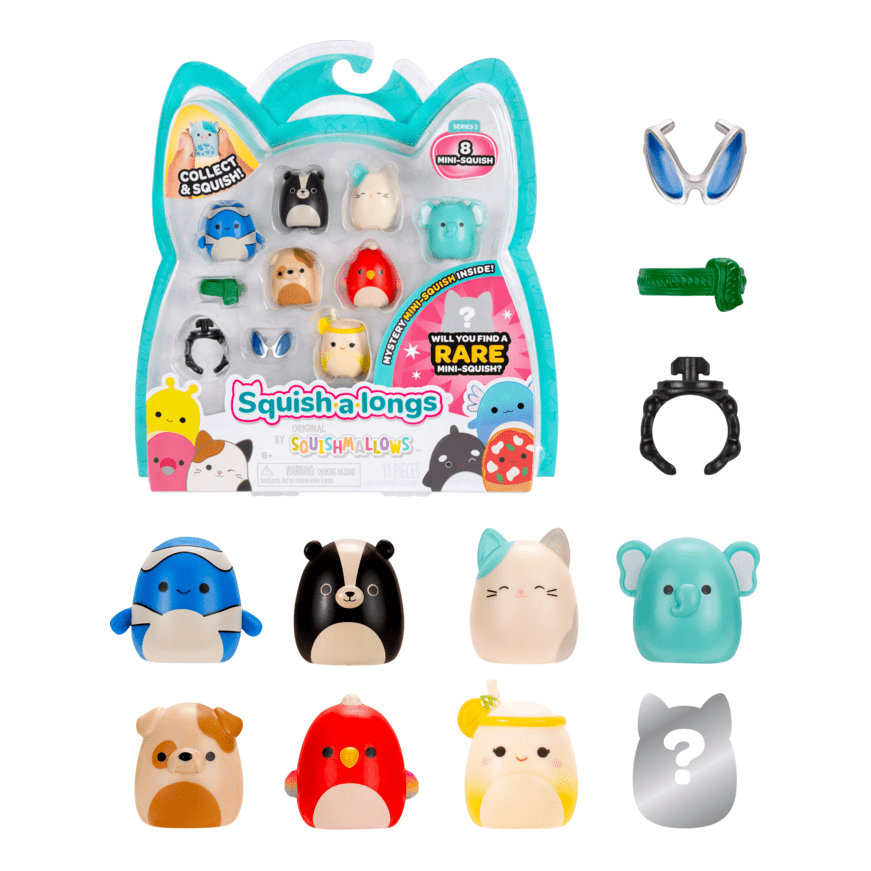 Squish-A-Longs 8 Pack Style 4 W3