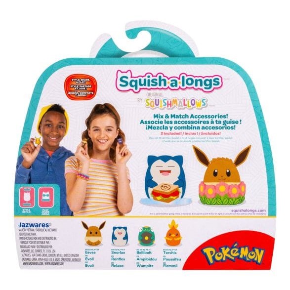 Squish-a-longs Pokemon 4 Pack (Style 1) Wave 1 191726823230
