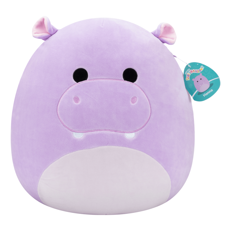 Squishmallow 16in Hanna the Purple Hippo