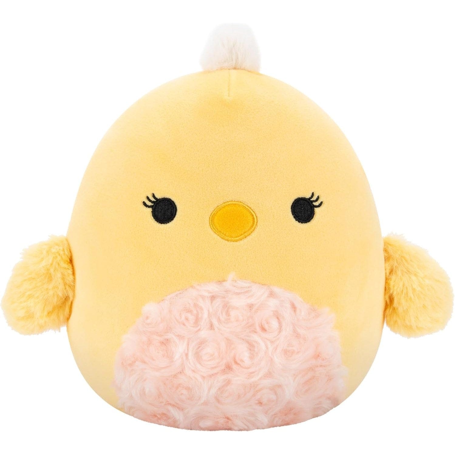 Squishmallow 7.5 Inch Easter 2025 - Aimee - Yellow Chick With Orange Swirl Fur Belly 191726854692