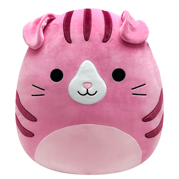 Squishmallow Kellytoy Plush 16" Geraldine the Pink Scottish Fold Cat 196566215054