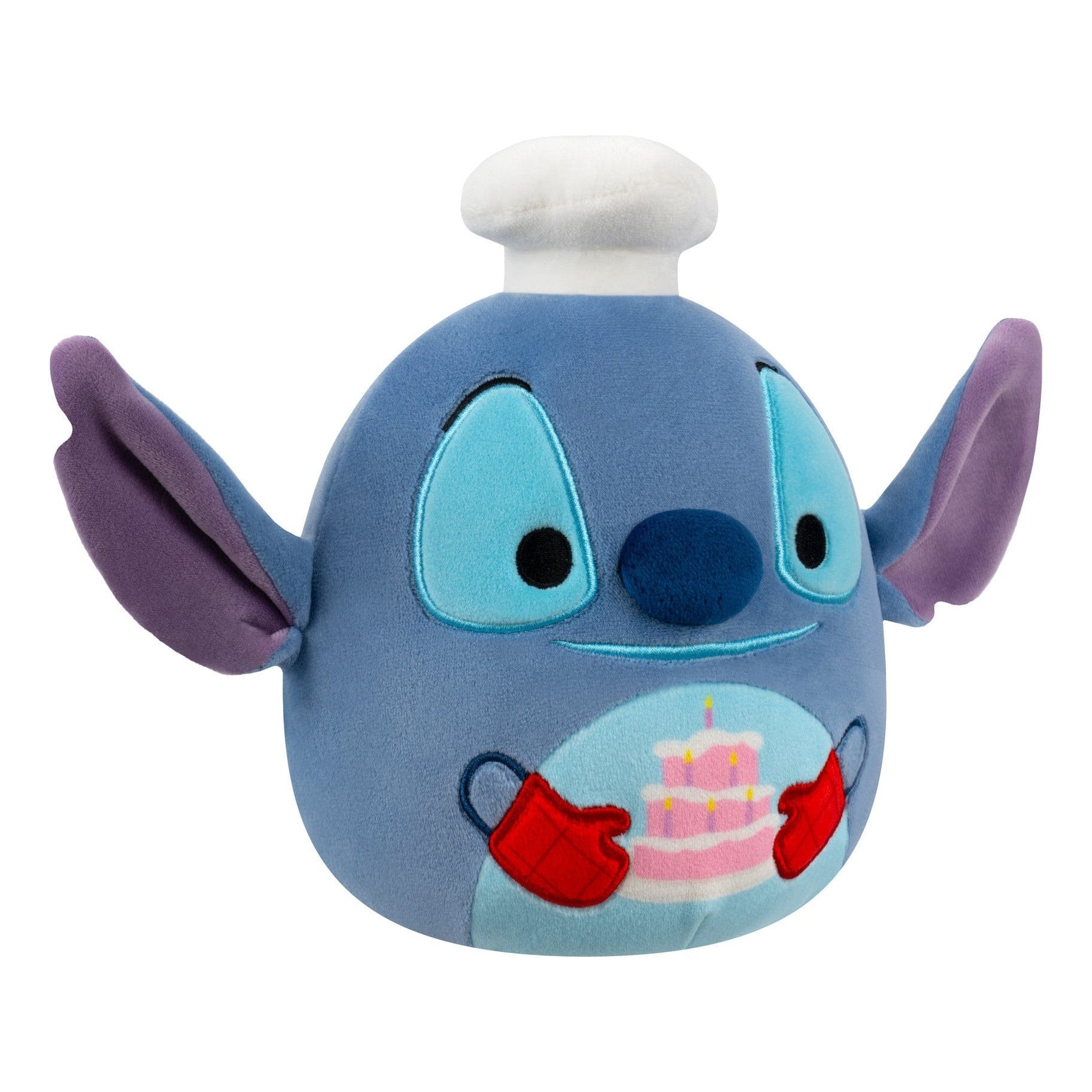 Squishmallows 10 Inch Disney Chef Stitch With Cake Plush