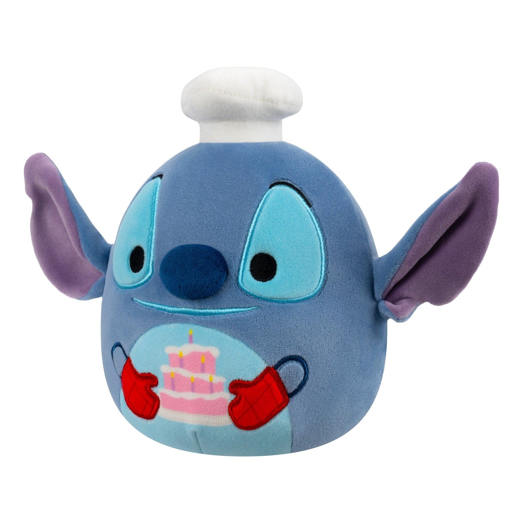 Squishmallows 10 Inch Disney Chef Stitch With Cake Plush