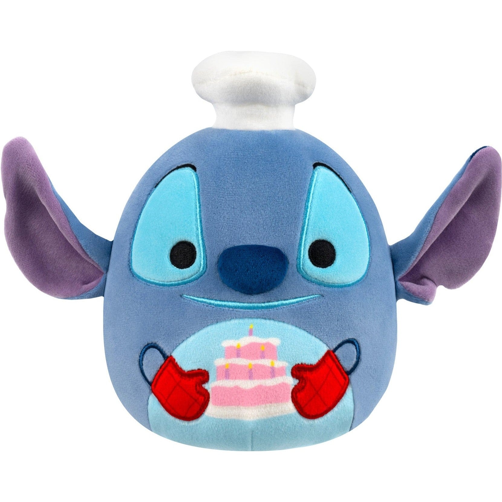 Squishmallows 10 Inch Disney Chef Stitch With Cake Plush