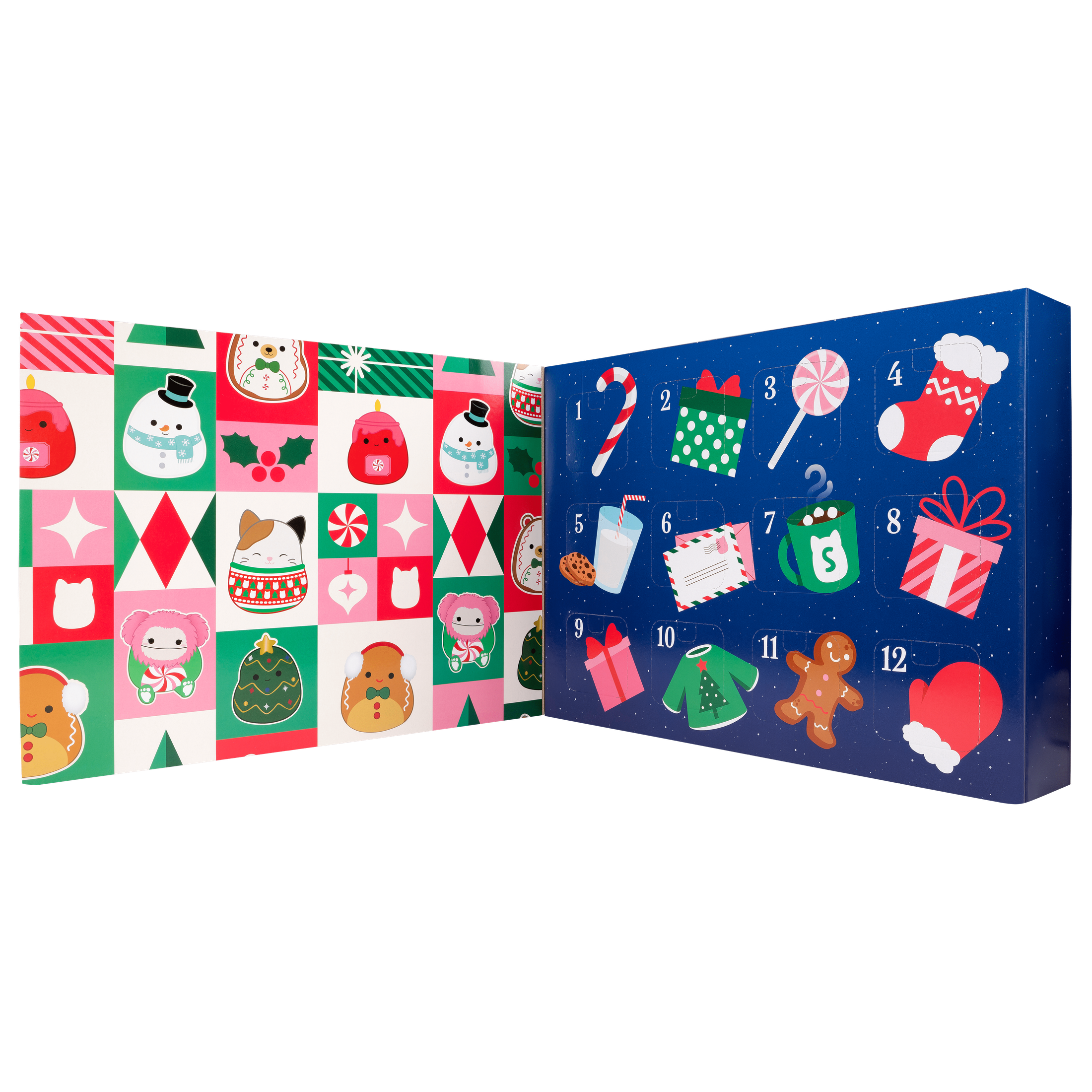 Squishmallows 12-Day Advent Calendar Plush Gift Set For Collectors