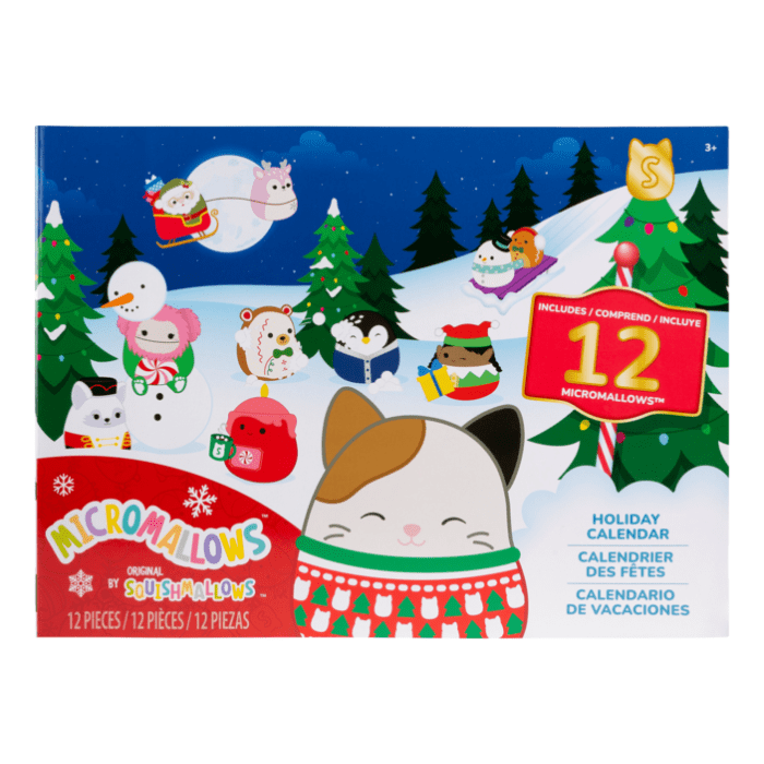 Squishmallows 12-Day Advent Calendar Plush Gift Set For Collectors