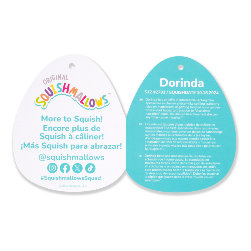 Squishmallows 12In Lavender Pangolin Plush Toy Collection