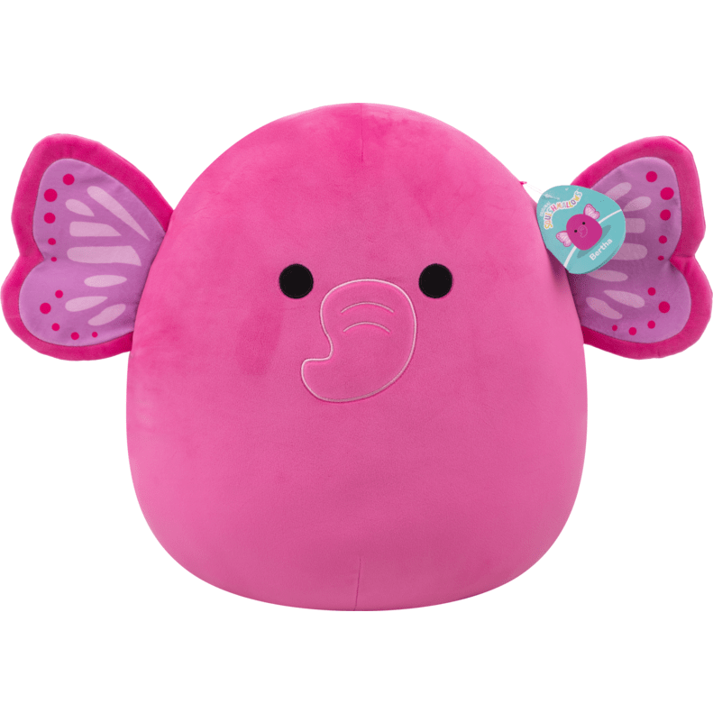 Squishmallows Plush 16 Inch Evelyn The Pink Elephant Toy