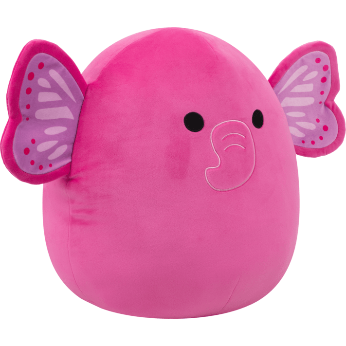 Squishmallows Plush 16 Inch Evelyn The Pink Elephant Toy