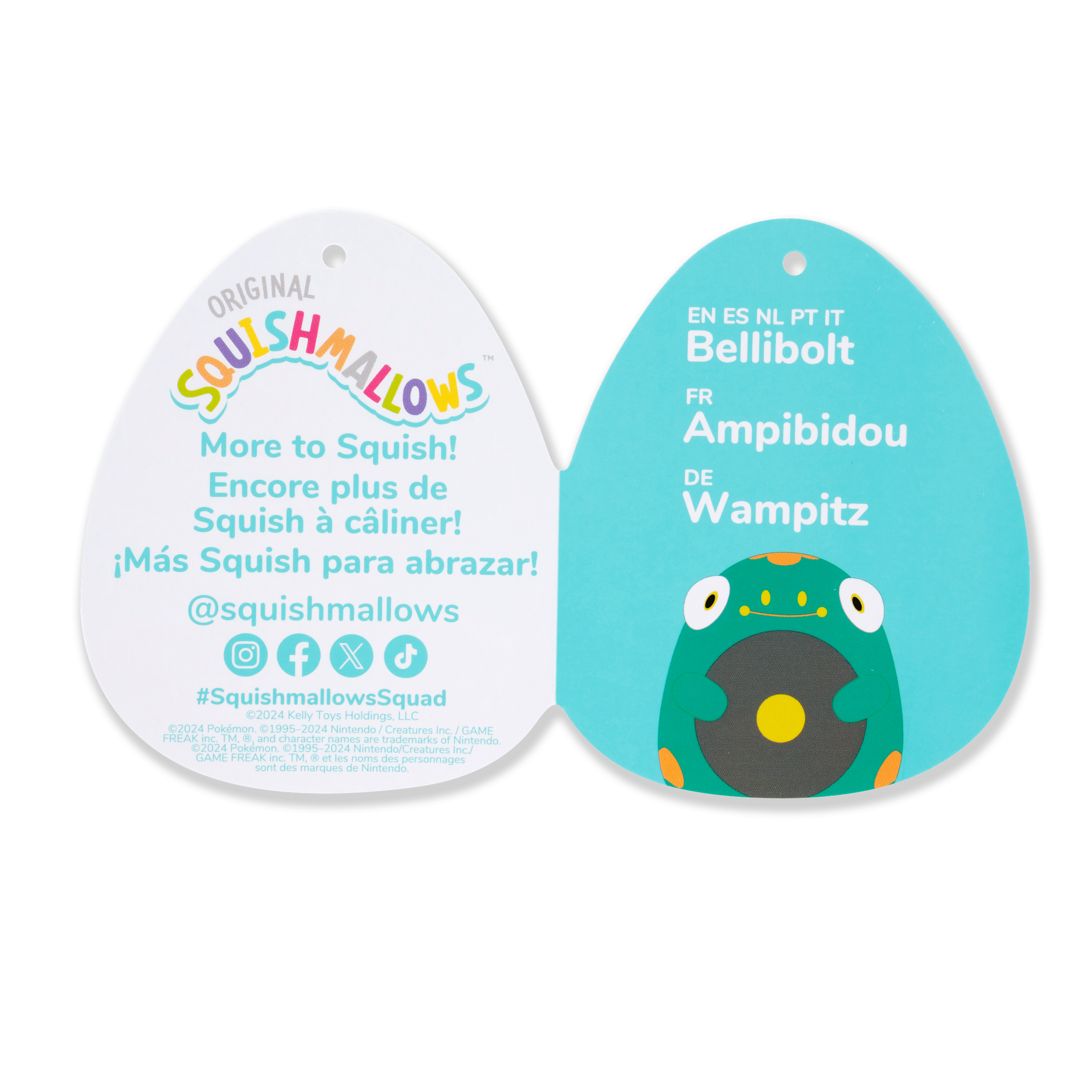 Squishmallows Pokémon 10 Inch Bellibolt 196566198180