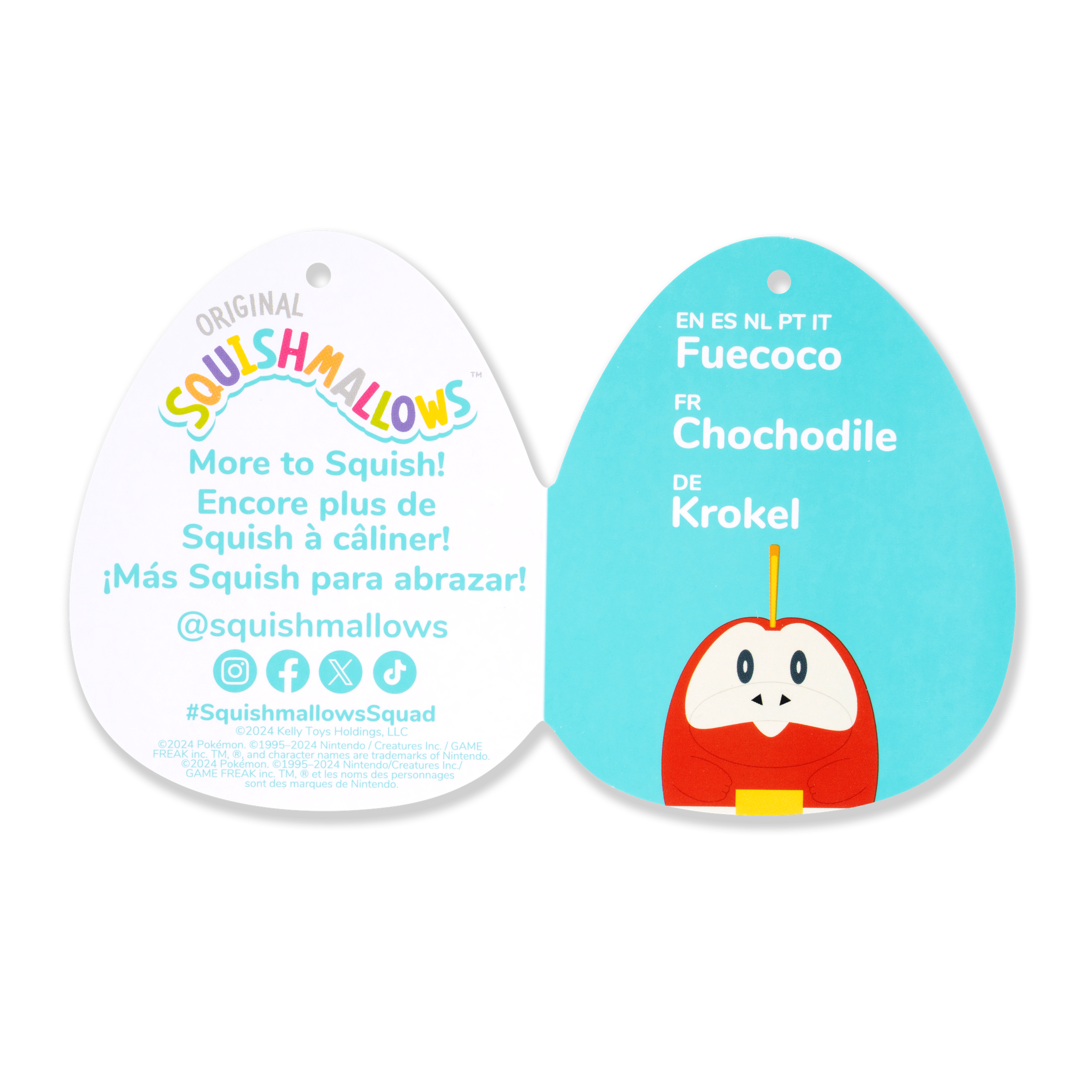 Squishmallows Pokémon 10 Inch Fuecoco 196566198173