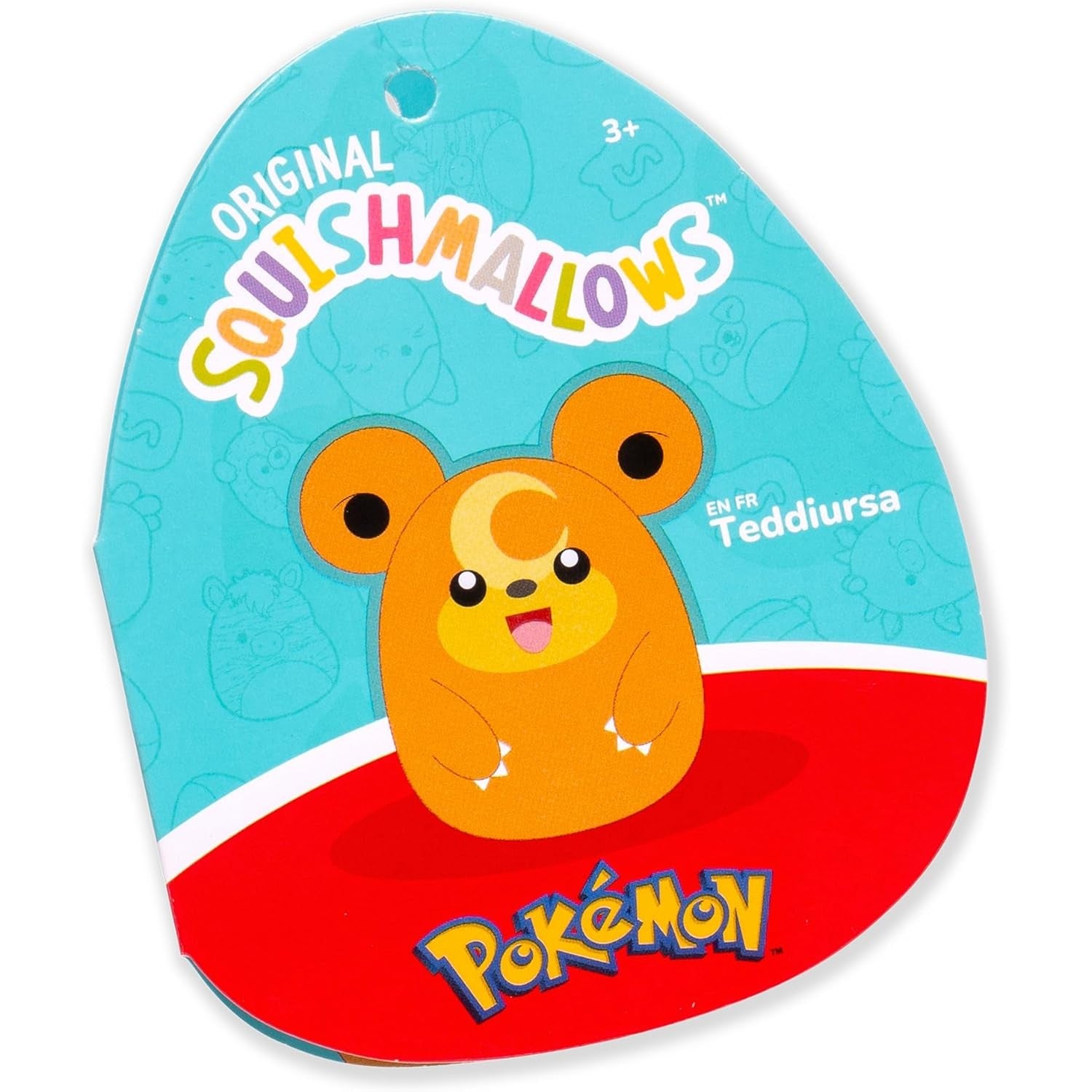 Squishmallows Pokémon 14 Inch Teddiursa 0196566195455