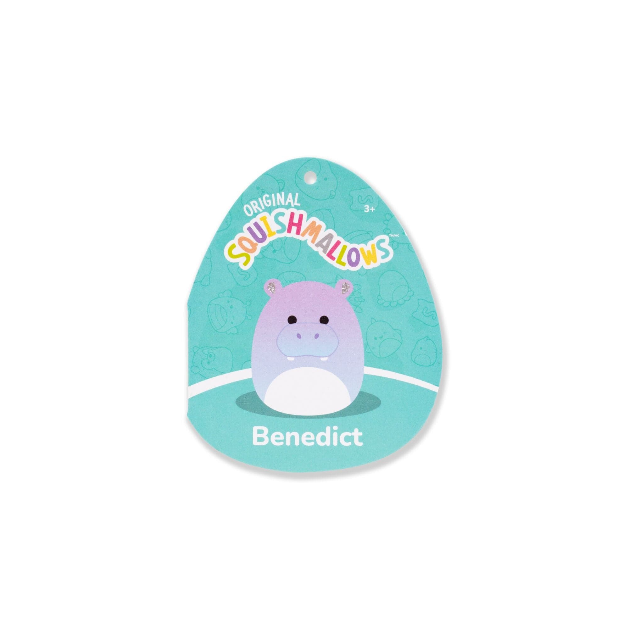 Squishmallows Twelve Inch Benedict The Blue Hippo Plush Toy