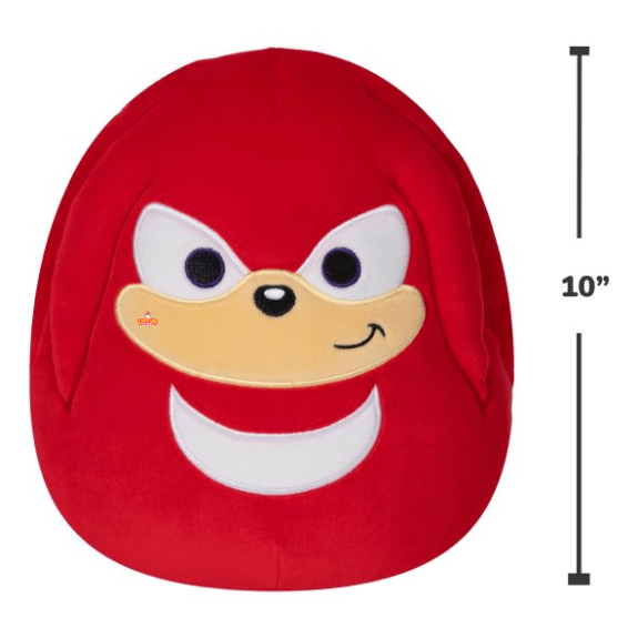 Squishmallow Kellytoy Plush 10" Sega Knuckles