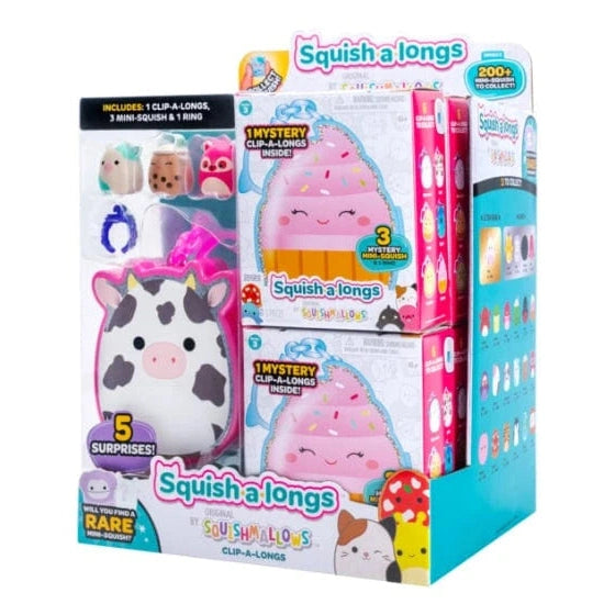 Squish-a-longs Clip-A-Longs by Squishmallows - Series 3 Mystery (1 Pack Chosen at Random) 191726828655