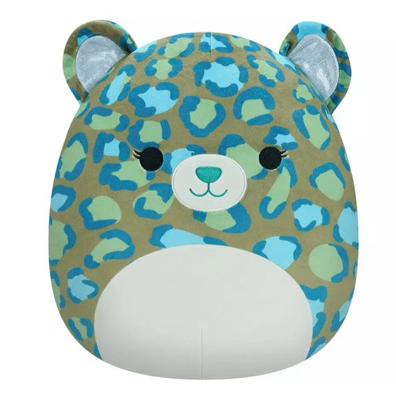 Squishmallow Kellytoy Plush 12" Enos The Dark Green Leopard 196566214354