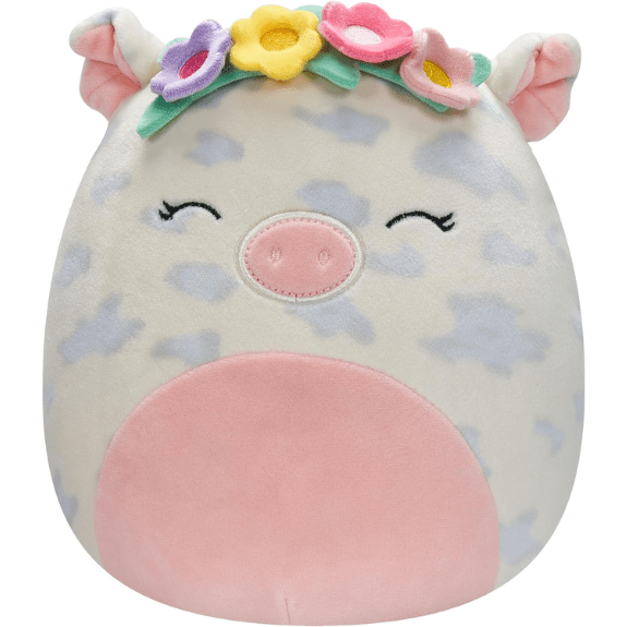 Rosie Spotted Pig Squishmallow with Flower Crown Lennie s Toys