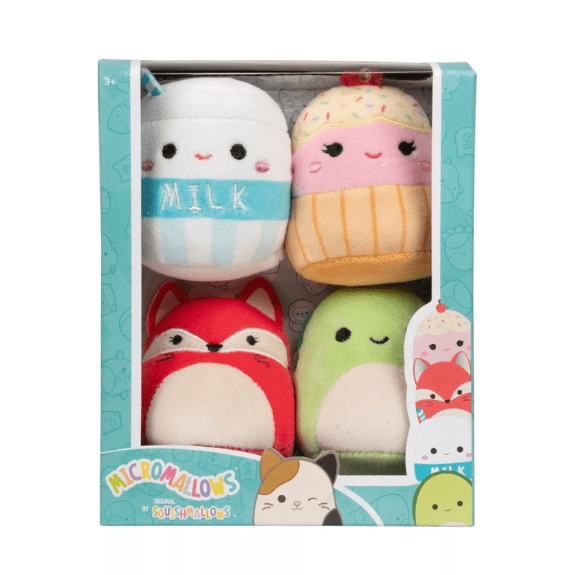 Micromallows by Squishmallow 2.5 Inch Plush - Melly, Clara, Fifi and Henry Pack 191726747970