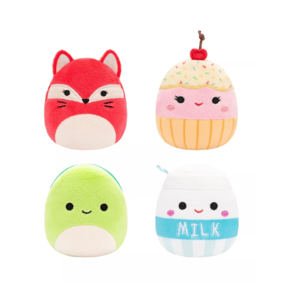 Micromallows by Squishmallow 2.5 Inch Plush - Melly, Clara, Fifi and Henry Pack 191726747970