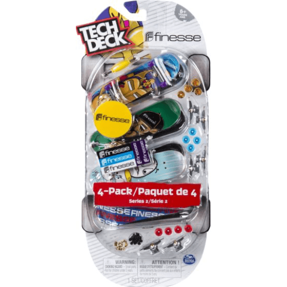 Tech Deck: 96mm Fingerboard 4 Pack Assorted 778988192092