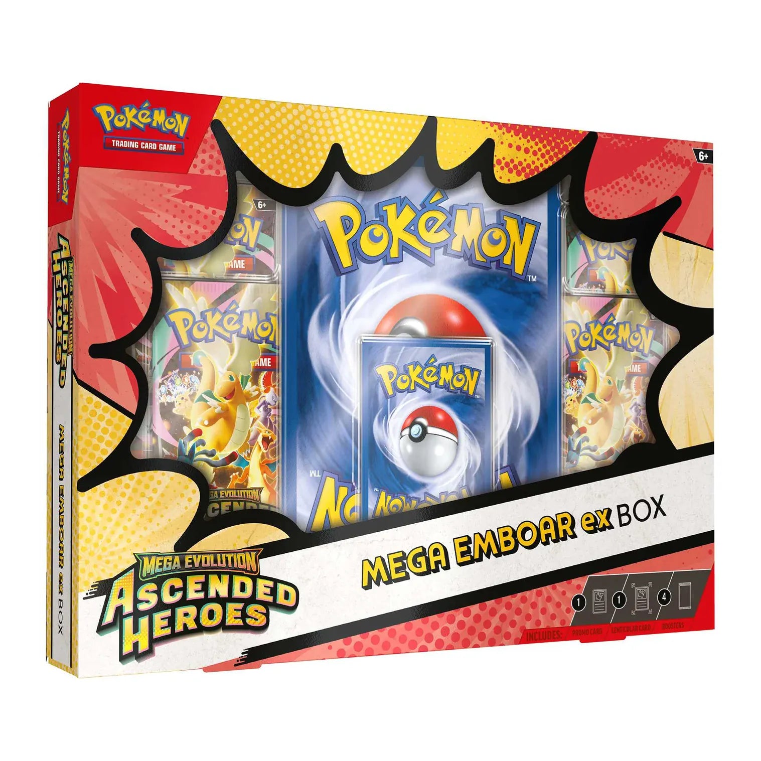 Pokémon TCG: Mega Evolution Ascended Heroes - Mega Emboar ex Box (Release Date 24/04/26 - We will Post on the 23rd April) 196214141483