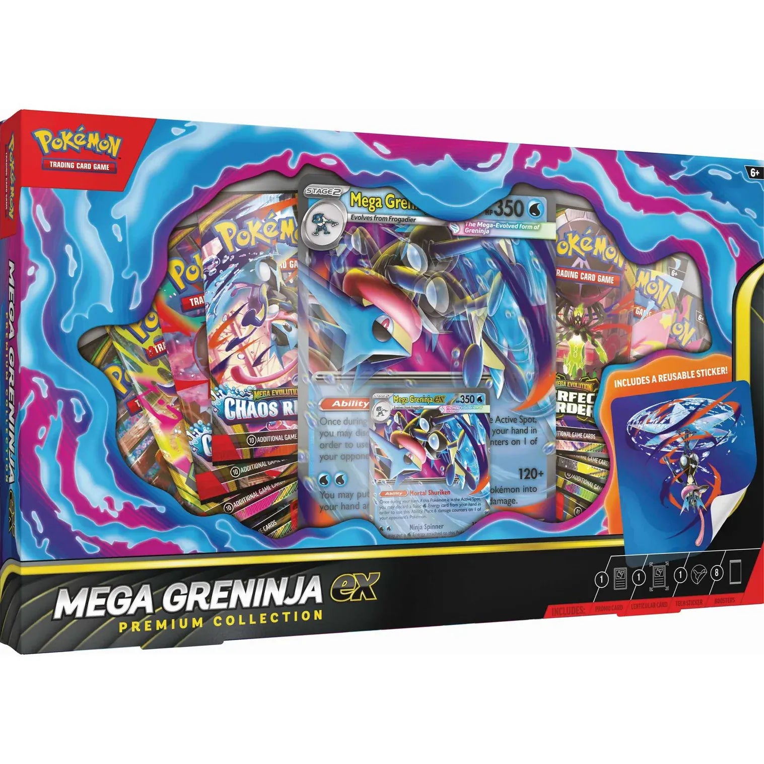 Pokémon TCG: Mega Greninja ex Premium Collection (Release Date 03/07/26 - We will Post on the 2nd July) 0196214155923
