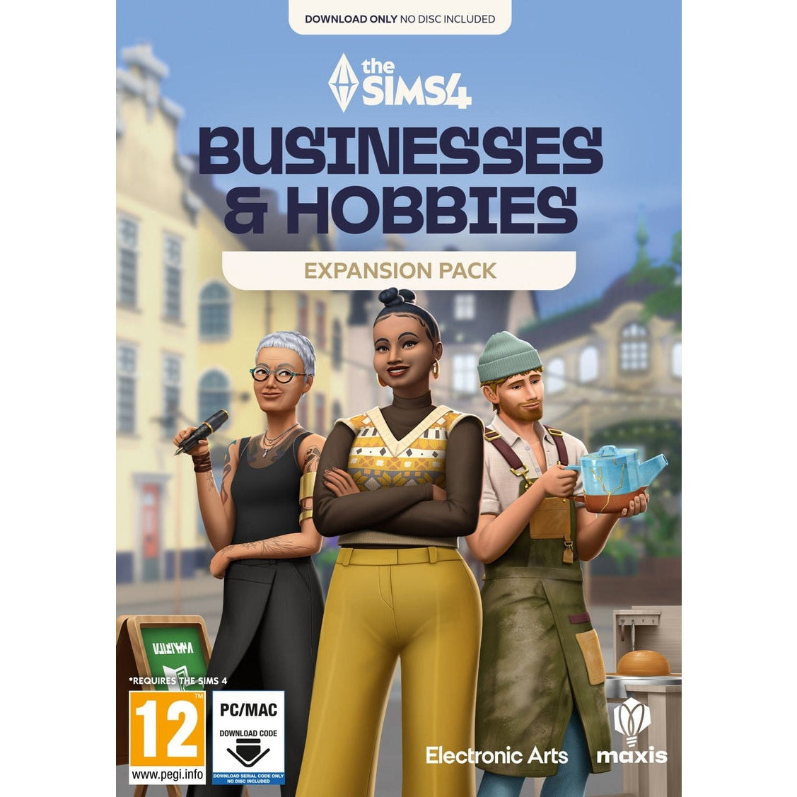 The Sims 4 Businesses & Hobbies Expansion Pack for PC/Mac (Code in Box)
