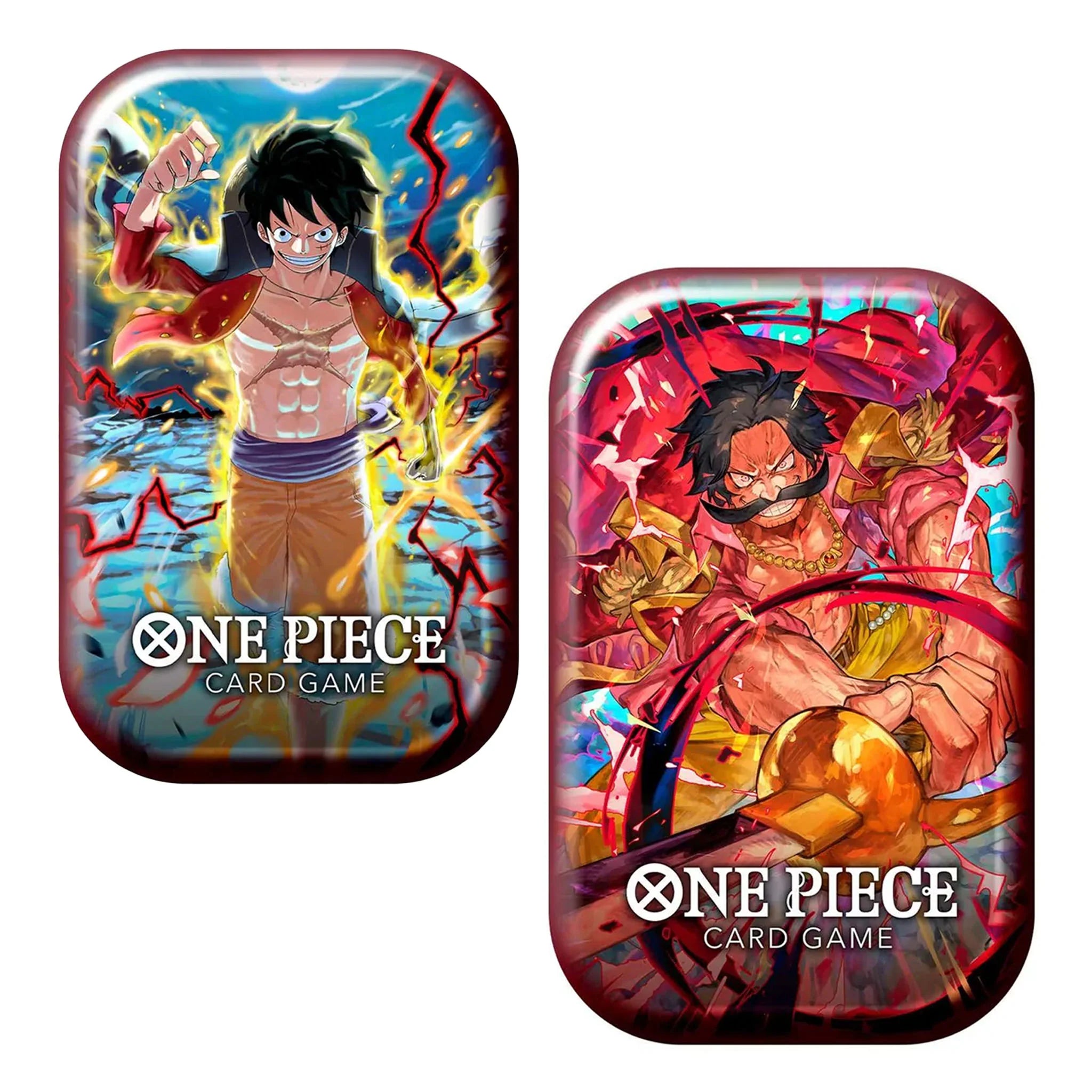 One Piece Card Game: 2 x Tin Pack Set (TS-01) - 1x Monkey.D.Luffy + 1x Gol.D.Roger